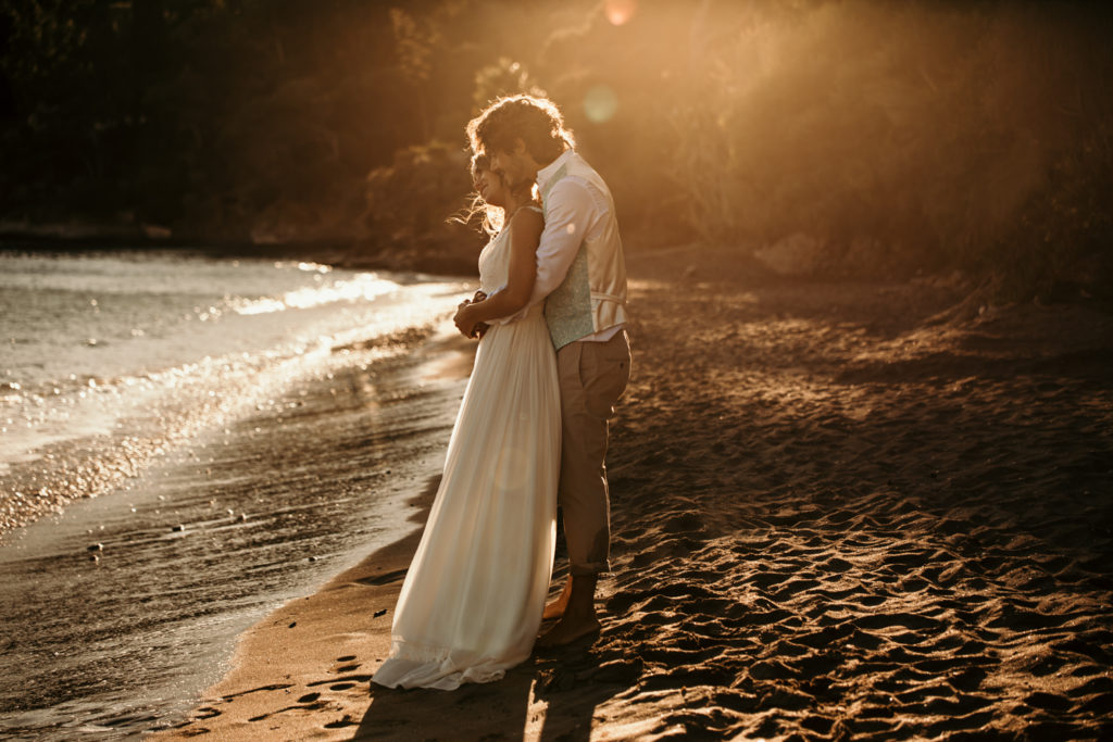Les objectifs Tamron en mariage photo de mariage sur la plage au 70-200